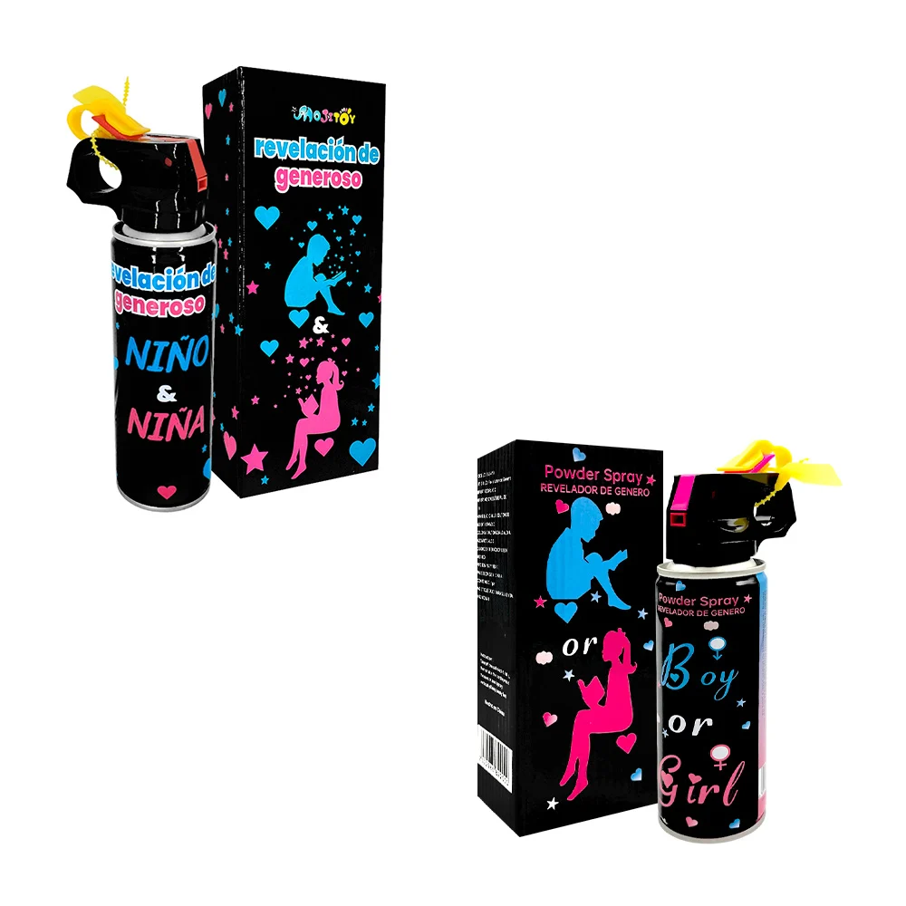 Dispensador en spray de polvo sorpresa para fiestas de revelación de …