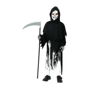 Kit con disfraz de la muerte para halloween con hacha y guantes, efec…