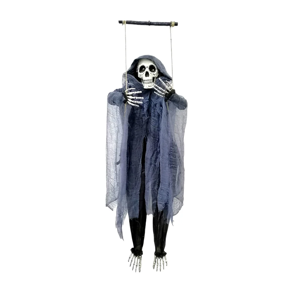 Adorno decorativo en forma de calavera momia con túnica larga + colga…