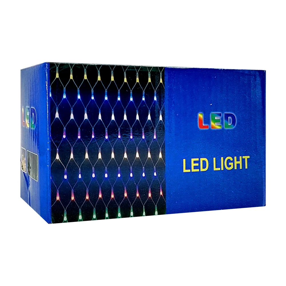 Serie cascada led tipo red de luz rgb o cálida, 1.5x1.5m, 15w / led l…