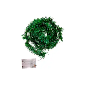 Tira led tipo escarcha delgada color verde de 3 metros con luz cálida…