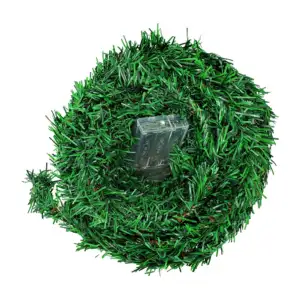 Tira led tipo escarcha delgada color verde de 10 metros con luz cálid…