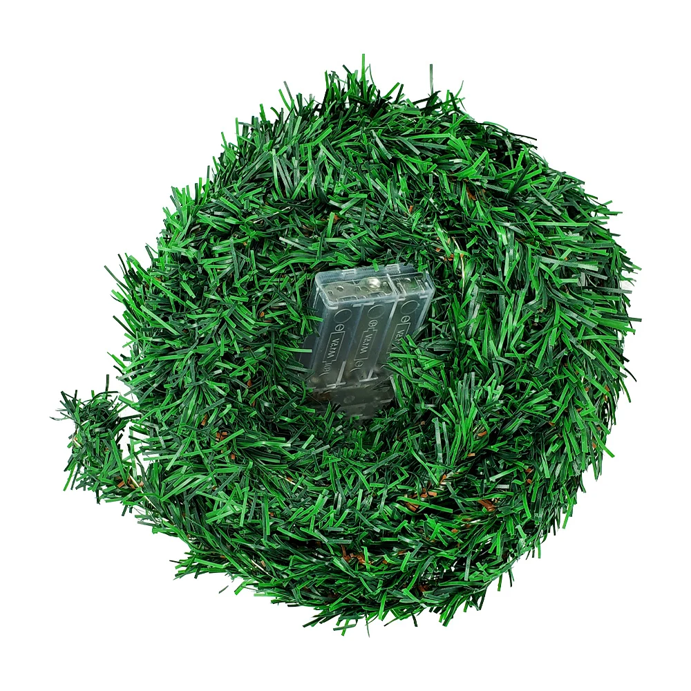 Tira led tipo escarcha delgada color verde de 10 metros con luz cálid…