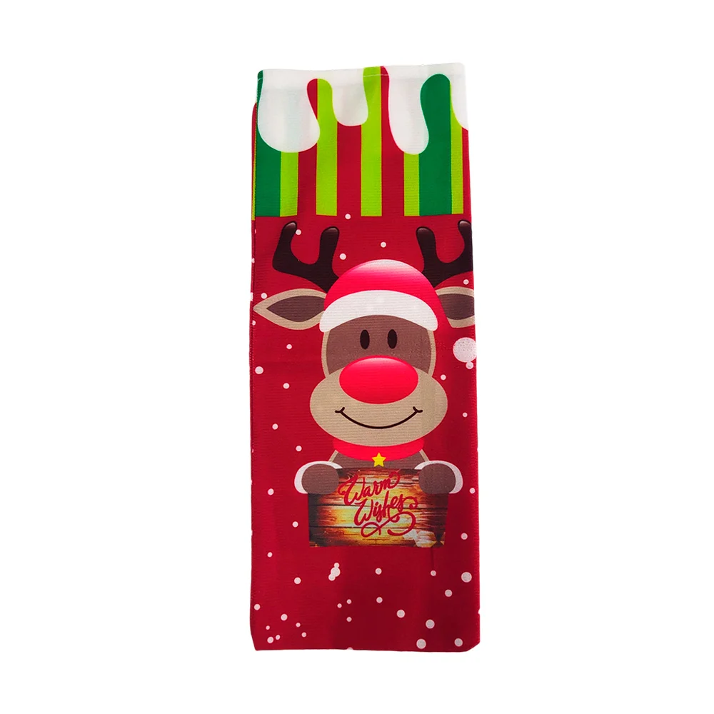 Bolsa de tela para decoración con estampado navideño 14x37cm, varieda…