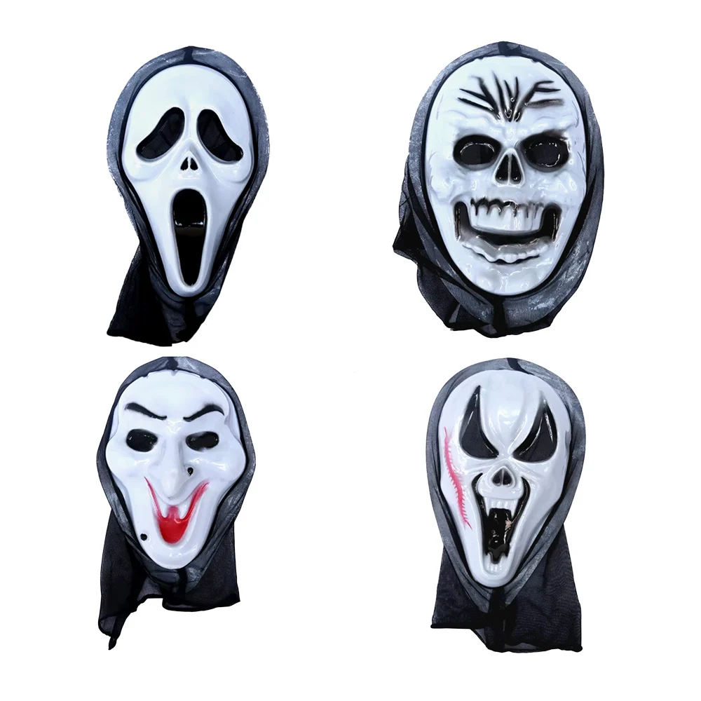 1pza Máscara de plástico con diseño de bruja, calavera o ghostface co…