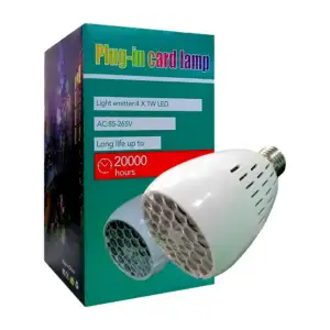 Foco proyector plug-in card lamp con temática navideña, 85-265v / lon…