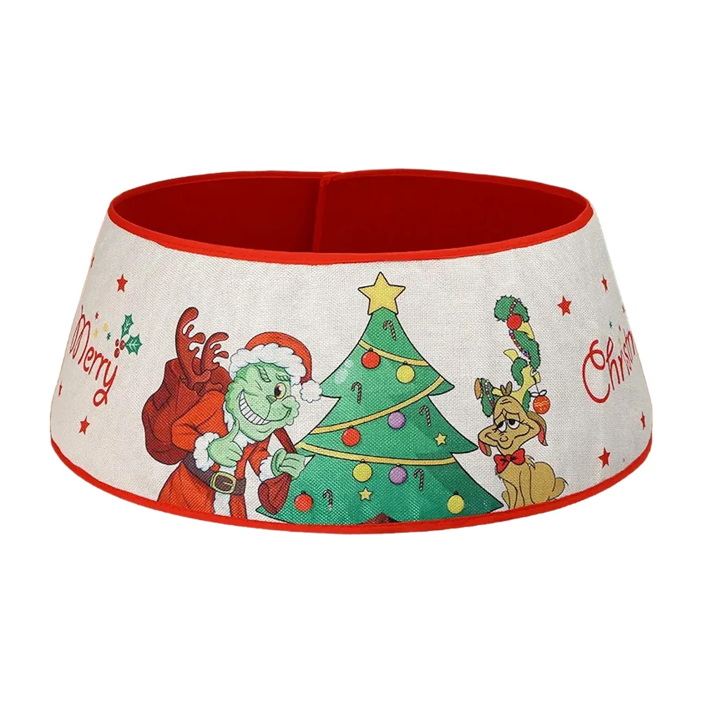 Collar para pie de árbol navideño con estampado animado 140cm de larg…