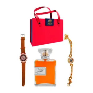 Kit de regalo para dama con pulsera, reloj de mano y fragancia con gl…