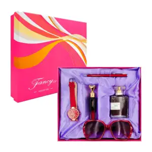 Kit de regalo para dama con lentes, reloj, pluma - boligrafo y perfum…