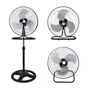 Caja con 2 ventiladores 3 en 1 para piso, pared y pedestal / lu5617