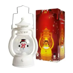 Lámpara decorativa de luz cálida con temática navideña, variedad de d…