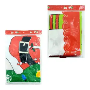 1pza Mandil de tela con estampado navideño, variedad de personajes / …