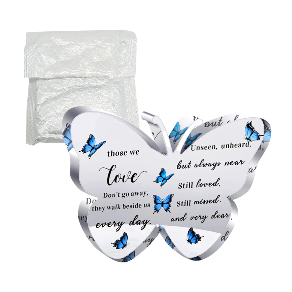 Decoración de mariposa transparente con estampado de mariposas pequeñ…