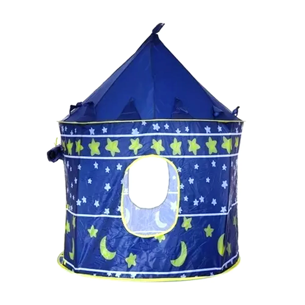 Tienda casa de campaña infantil plegable con diseño de castillo, 105x…