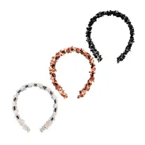 1pza Diadema estilo peineta, con textura tipo encaje, variedad de col…