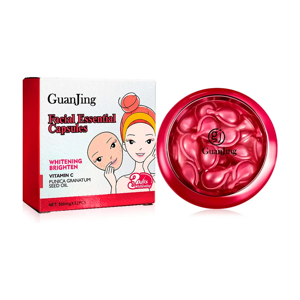 Paquete con 32 capsulas de suero facial con extracto de granada para …