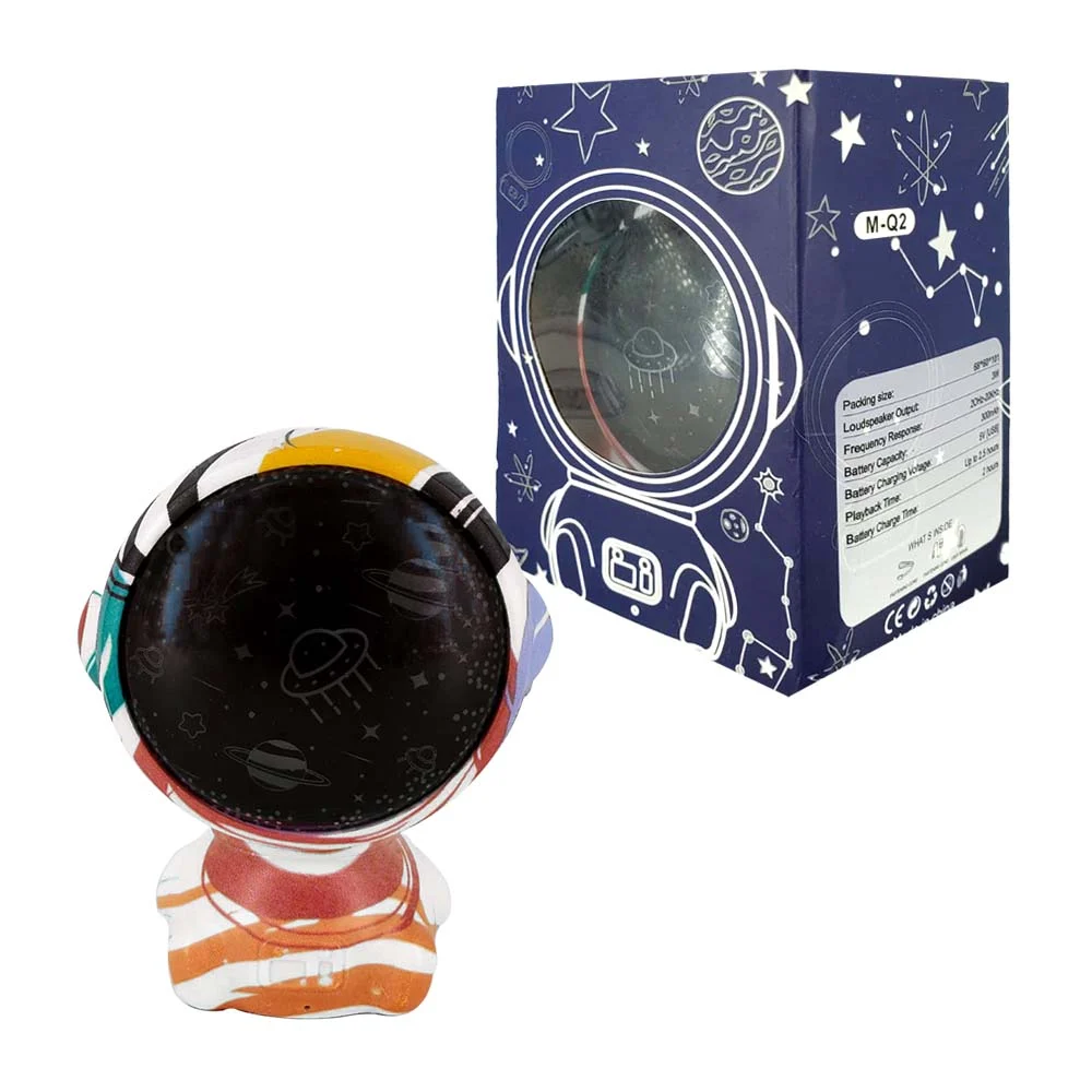 Mini bocina bluetooth con luz decorativa de planetas y forma de astro…
