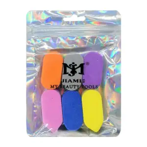 Paquete con 6 mini limas para manicura, 4cm, variedad de colores / ji…