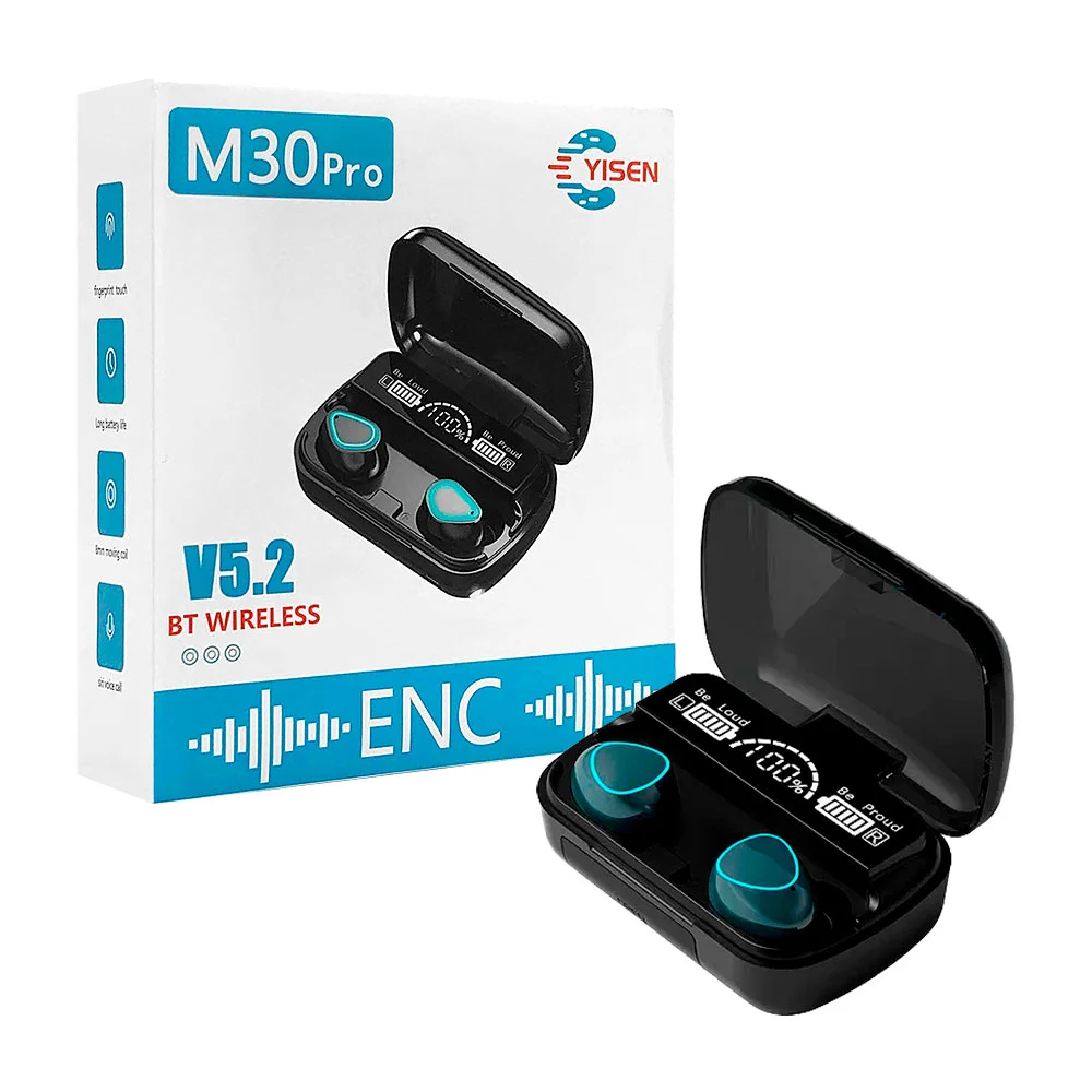 1pza Audífonos / auriculares inalámbricos, con estuche de carga recta…