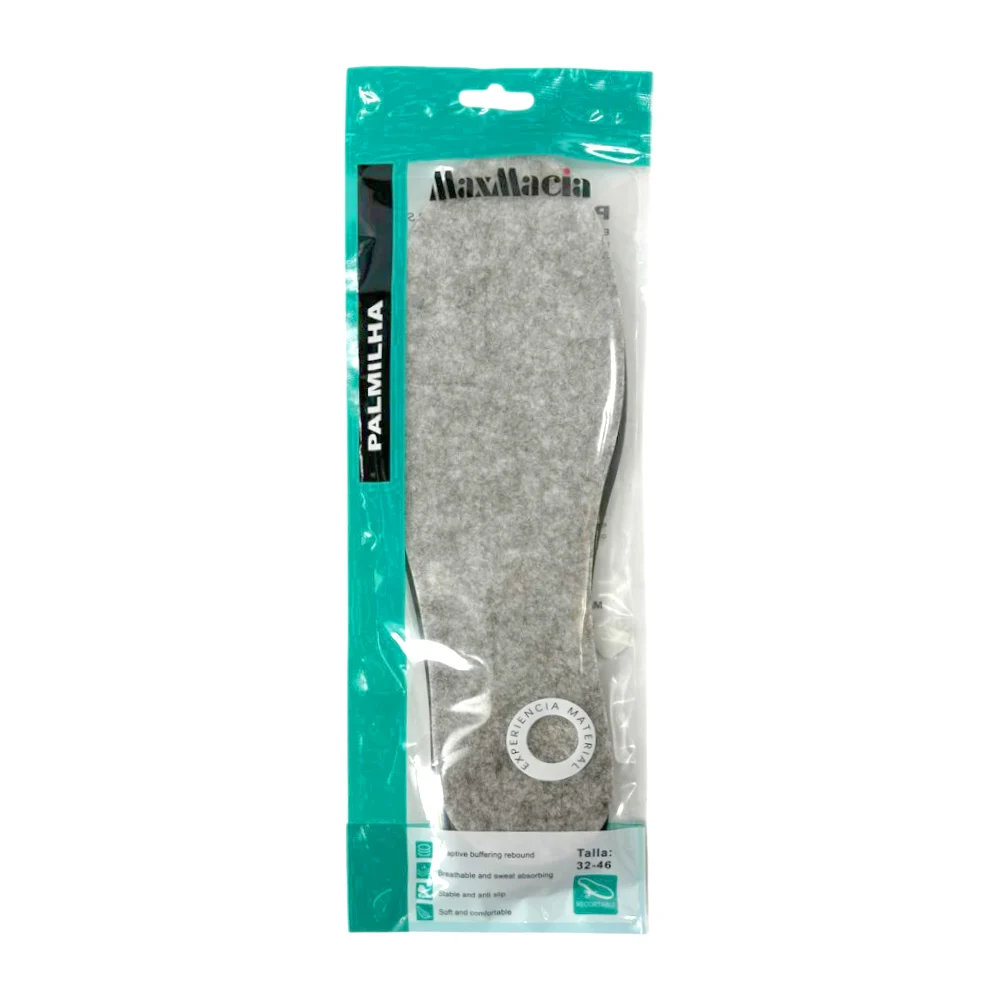Par plantillas maxmacia de fieltro y caucho, talla 32-46 para calzado…