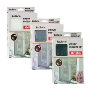 Mosquitero de malla para ventana grande, con cinta de doble cara, 90x…