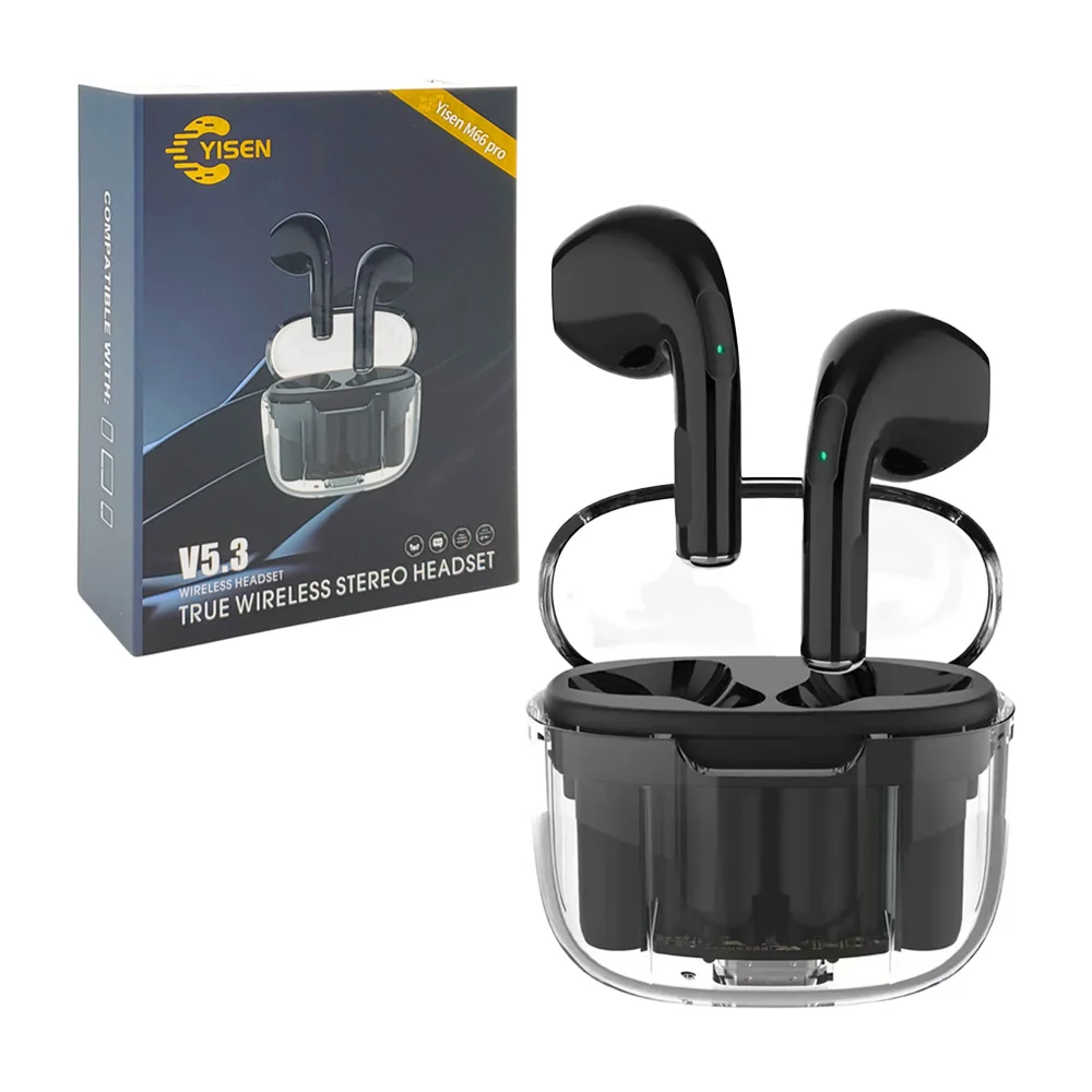Audífonos inalámbricos bluetooth yisen + estuche de carga con diseño …