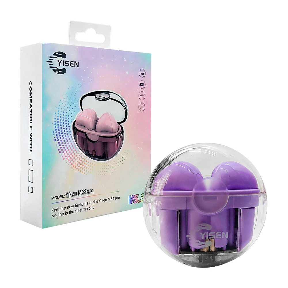 1pza Audífonos / auriculares inalámbricos tipo earphones, con estuche…