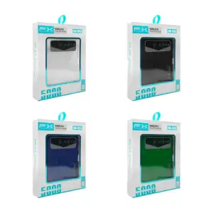 1pza Power bank / batería portátil, recargable, con indicador de carg…