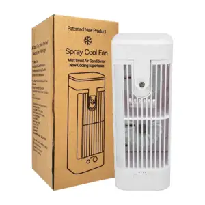Ventilador doble tipo torre con 3 velocidades, lámpara y ventilador c…