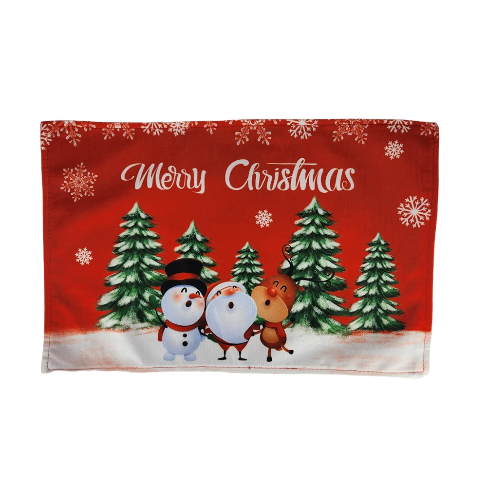 1pza Mantel individual de tela con temática navideña 42 x 27cm, varie…
