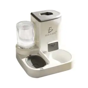 Alimentador dispensador automático 2 en 1 para agua y croquetas de ma…