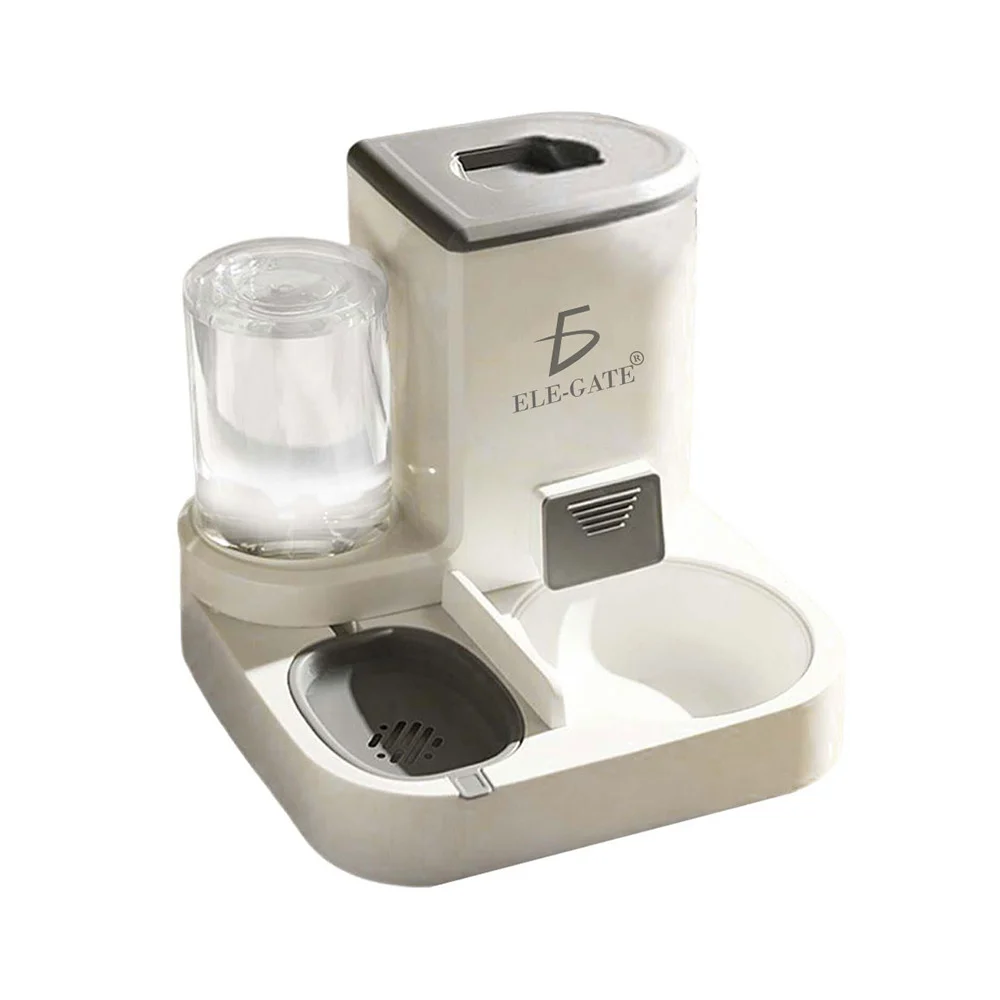 Alimentador dispensador automático 2 en 1 para agua y croquetas de ma…