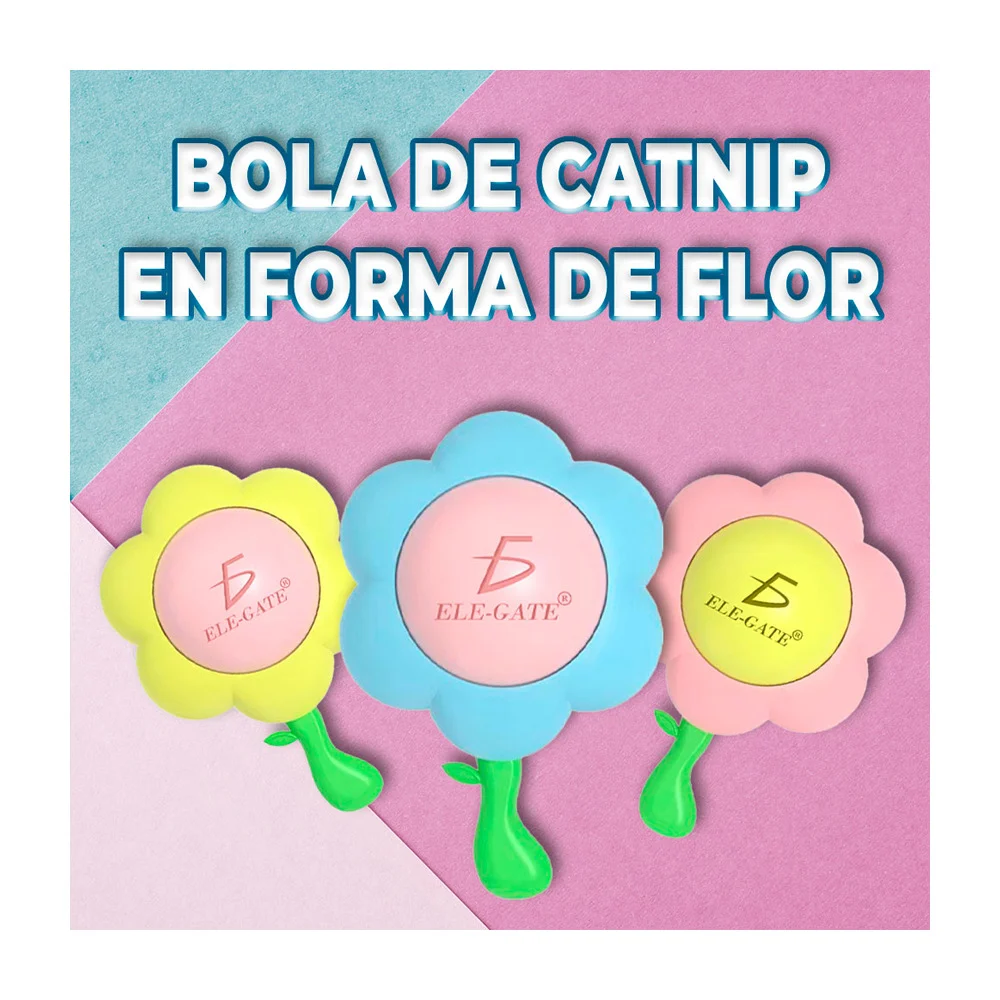 Paquete de 6 juguetes interactivos para gatos con catnip en formas animadas, variedad de modelos