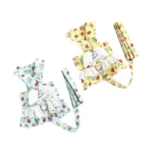Vestido arnés para perros pequeños con encaje y correa / mas.27.7
