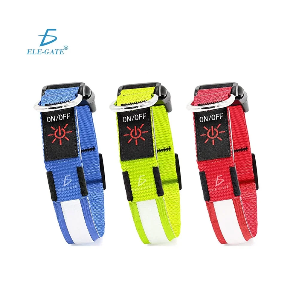 Collar con luz led recargable para mascota, variedad de colores / mas…