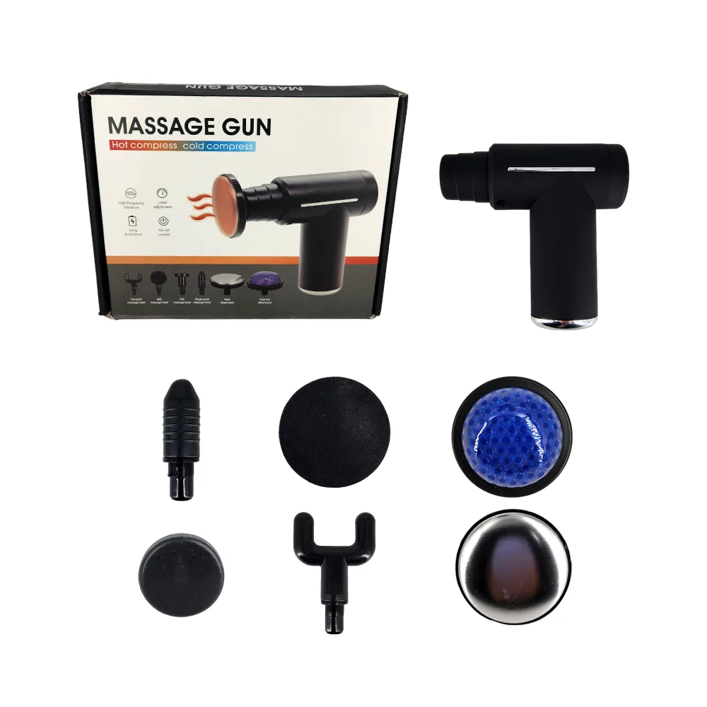 Pistola térmica masajeadora con 6 cabezales intercambiables, variedad…