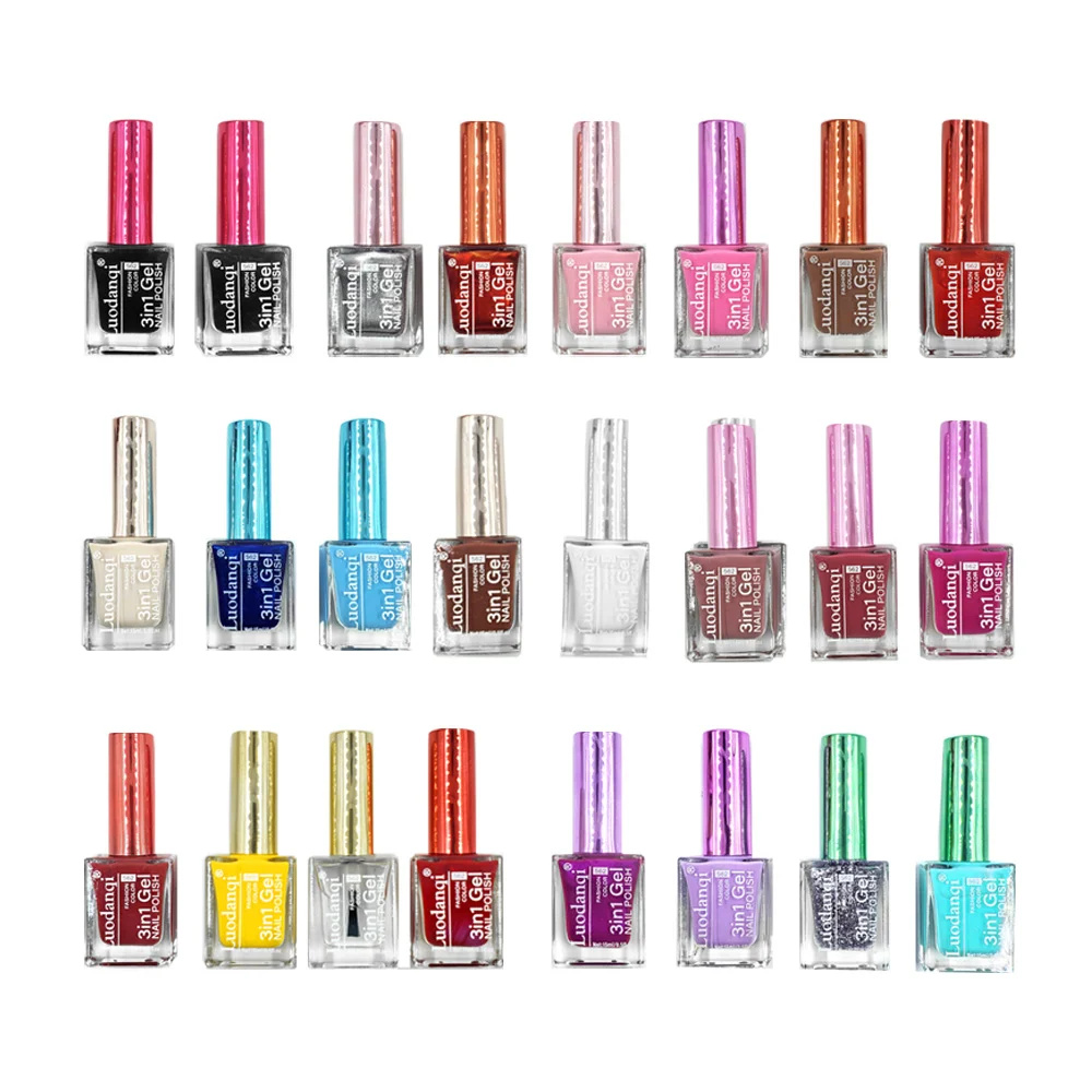 1pza Esmalte de gel para uñas 3en1, 15ml, variedad de colores / luoda…
