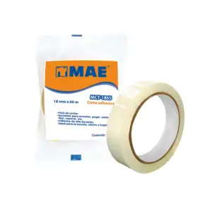 1pza Cinta adhesiva transparente mae, 18mm x 66m / mct-1865