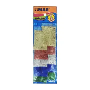 Blíster con 10 bolsas de diamantina, distintos colores de 5g / mdf-bl…