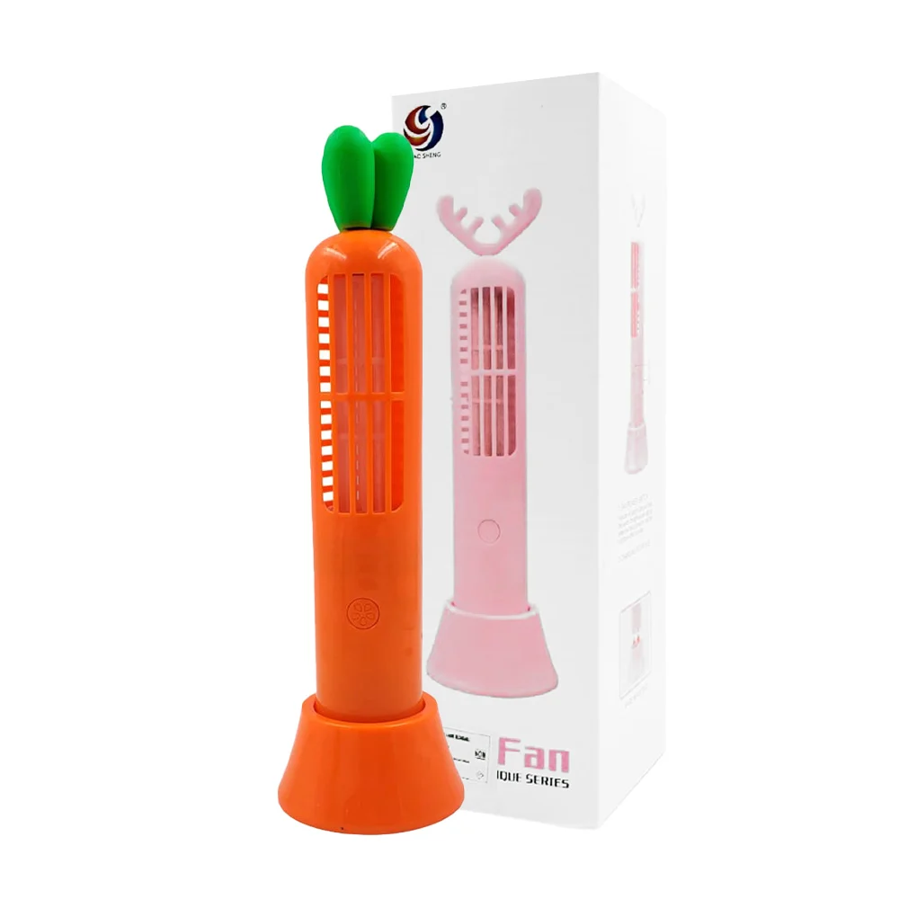Mini ventilador portátil con base y diseño de orejas o cuernos, varie…