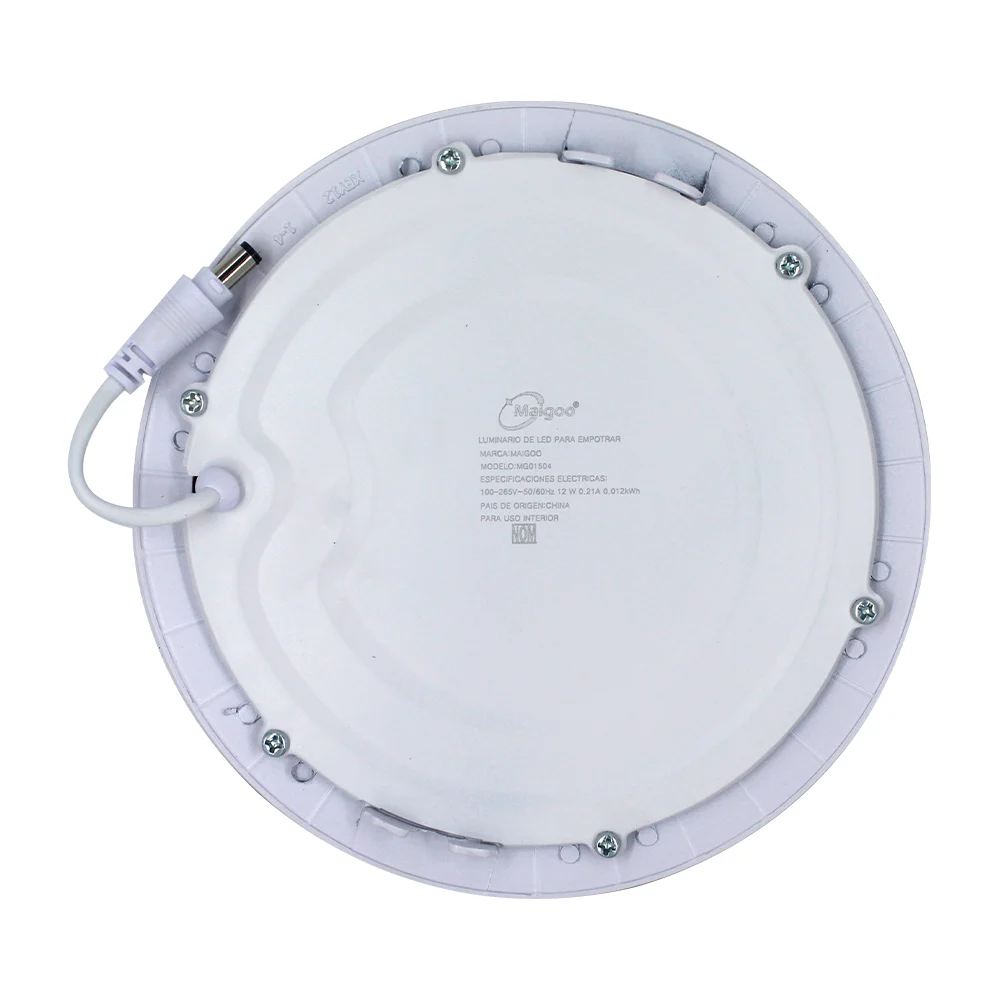 Lámpara / luminario led circular maigoo para empotrar de 12w-6500k, 1…