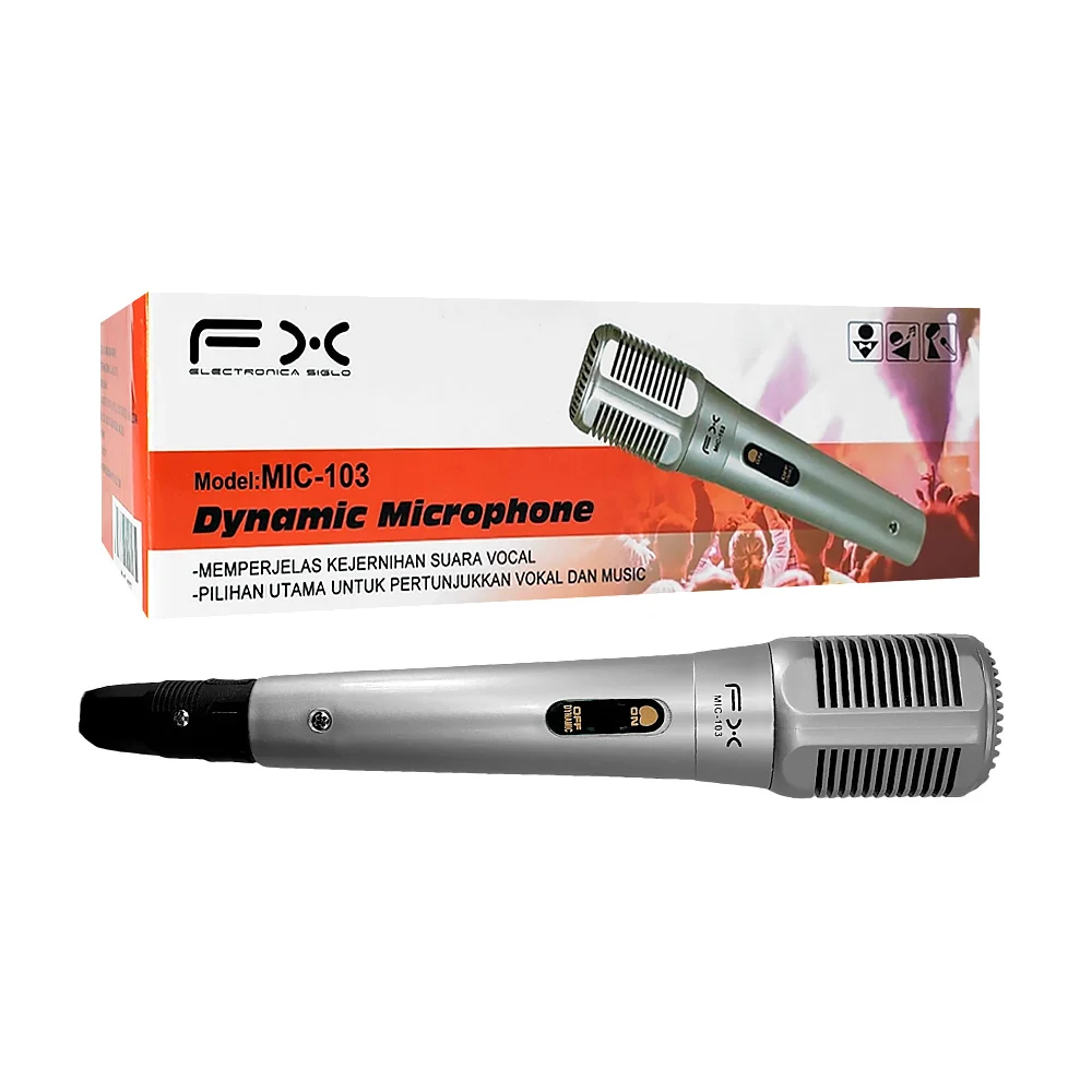 Micrófono profesional fx con cable de alimentación / dynamic micropho…