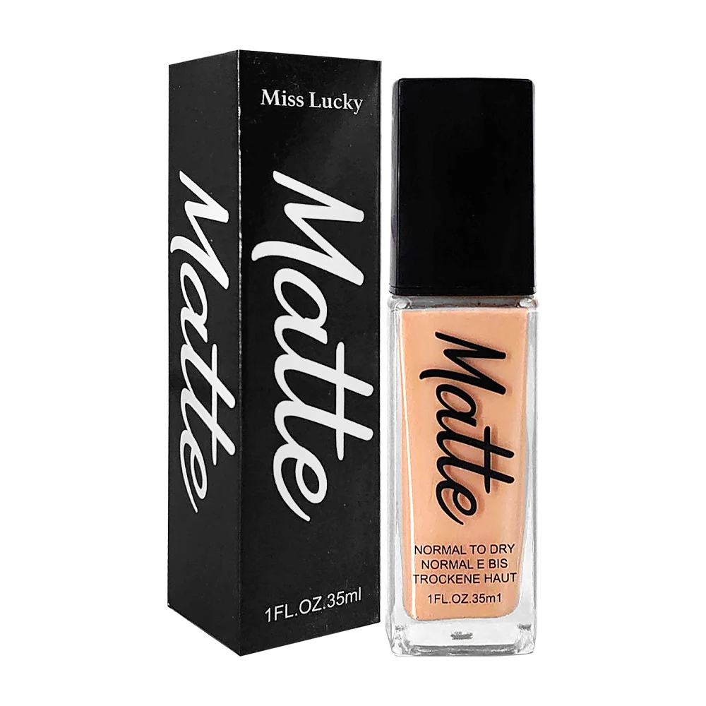 Base de maquillaje liquida miss lucky con acabado matte, de 35 ml en …