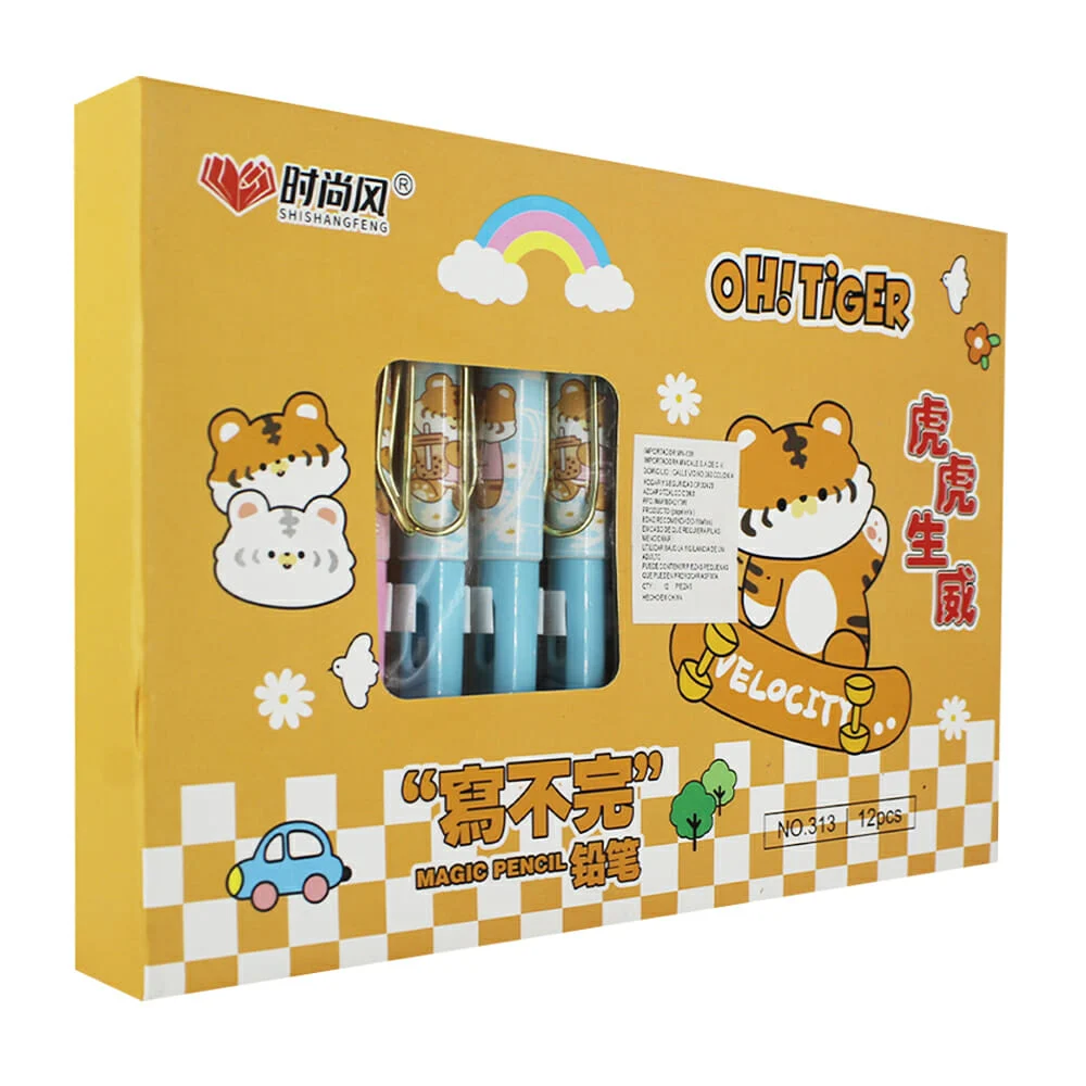 Caja de 12 lápices mágicos infinitos shishangfeng con diseño de oh ti…