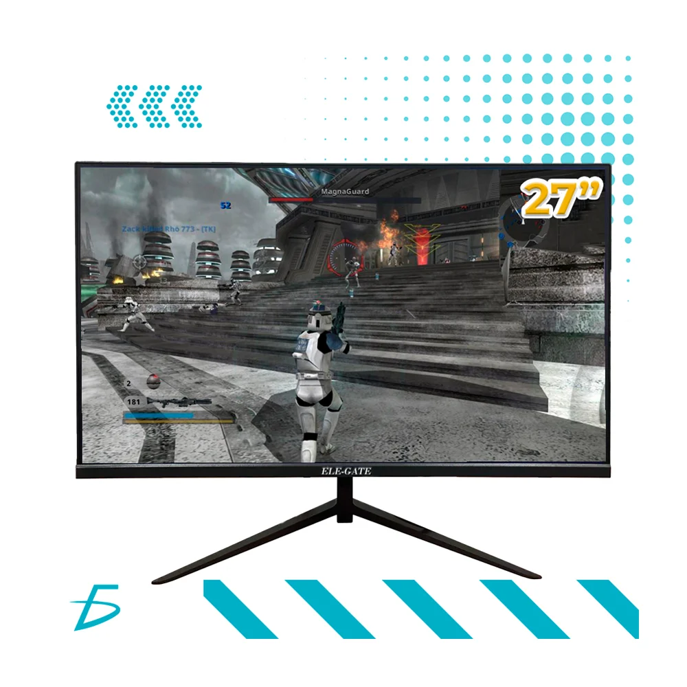 Monitor de 27 pulgadas, 75hz, full hd, ultra-delgado, sin marcos negr…