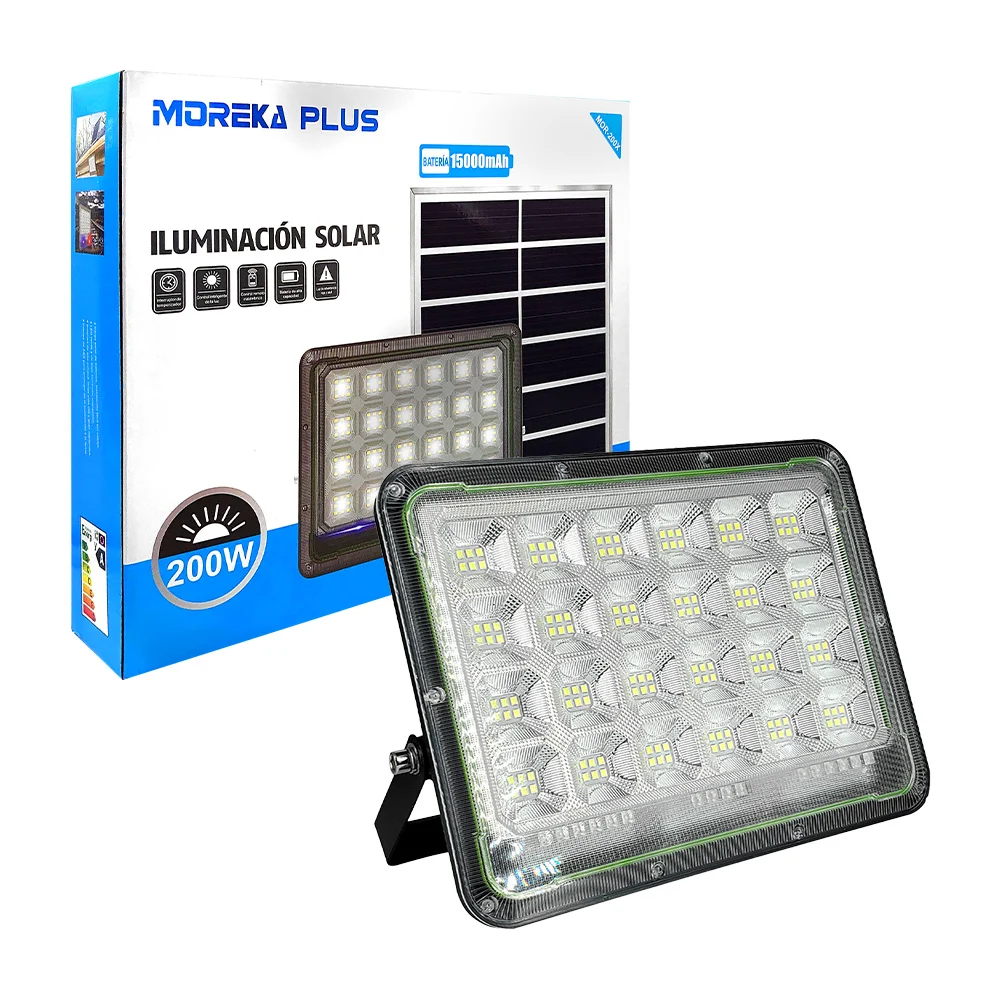 Sistema de iluminación solar moreka con lámpara proyectora multifunci…