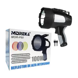 Lámpara reflector recragable de 100w para exteriores / mor-p80