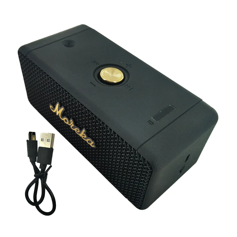 Bocina rectangular bluetooth con indicador de batería y ranura para s…