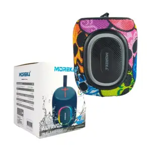 Bocina pequeña inalámbrica bluetooth portátil con luz rgb + entrada t…