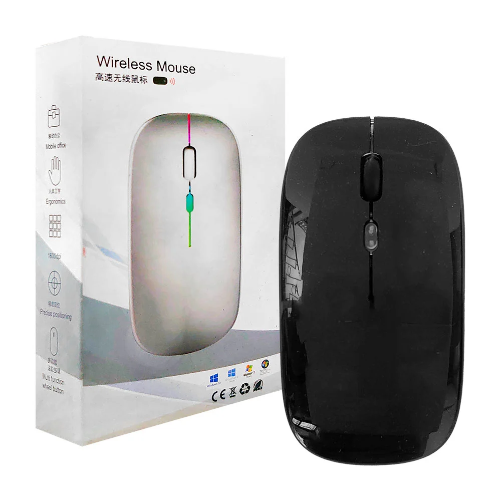 Mouse inalámbrico bluetooth con diseño ergonomico, 1600dpi, variedad …